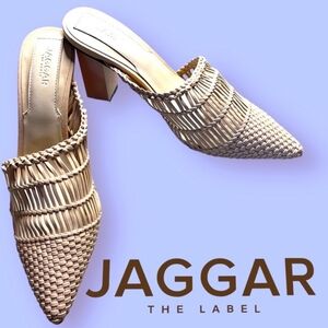 NWT (box and tote!) Jagger TheLabel Artisan Heel in Ivory Cream Size 8